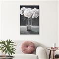 Picture of White Hydrangea jar _GroupedProduct_Rectangle_Portrait_Canvas_Framed_