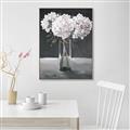 Picture of White Hydrangea jar _GroupedProduct_Rectangle_Portrait_Canvas_Framed_