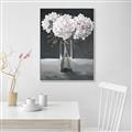 Picture of White Hydrangea jar _GroupedProduct_Rectangle_Portrait_Canvas_Framed_
