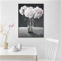 Picture of White Hydrangea jar _GroupedProduct_Rectangle_Portrait_Canvas_Framed_