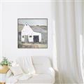 Picture of Barn with fence _GroupedProduct_Square_Canvas_Framed_