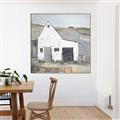 Picture of Barn with fence _GroupedProduct_Square_Canvas_Framed_