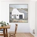 Picture of Barn with fence _GroupedProduct_Square_Canvas_Framed_