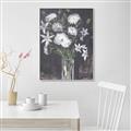 Picture of White Flower Medley _GroupedProduct_Rectangle_Portrait_Canvas_Framed_