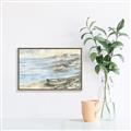 Picture of Stoney Beaches _GroupedProduct_Rectangle_Landscape_Canvas_Framed_