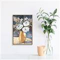 Picture of White Flower In Vase I _GroupedProduct_Rectangle_Portrait_Canvas_Framed_