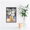 Picture of White Flower In Vase I _GroupedProduct_Rectangle_Portrait_Canvas_Framed_