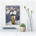 Picture of White Flower In Vase II _GroupedProduct_Rectangle_Portrait_Canvas_Framed_