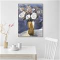 Picture of White Flower In Vase II _GroupedProduct_Rectangle_Portrait_Canvas_Framed_