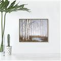 Picture of Foggy Trees _GroupedProduct_Rectangle_Landscape_Canvas_Framed_