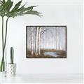 Picture of Foggy Trees _GroupedProduct_Rectangle_Landscape_Canvas_Framed_