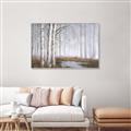 Picture of Foggy Trees _GroupedProduct_Rectangle_Landscape_Canvas_Framed_