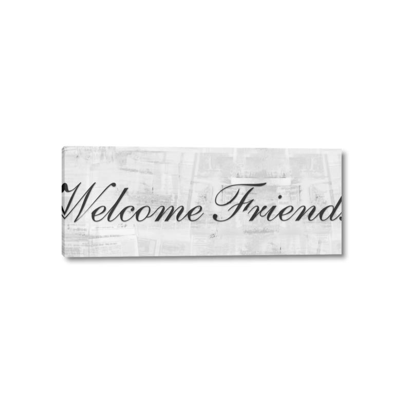 Picture of Welcome Friends I _GroupedProduct_Panel_Landscape_Canvas_