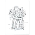 Picture of Drawing Flower V _GroupedProduct_Rectangle_Portrait_Canvas_