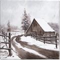 Picture of WInter road _GroupedProduct_Square_Canvas_