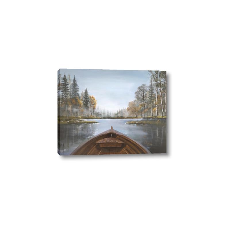 Picture of Lake Boat I  _GroupedProduct_Rectangle_Landscape_Canvas_