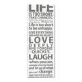 Picture of Life Is Too Short I _GroupedProduct_Panel_Portrait_Canvas_