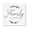 Picture of Family Where Life Begins I _GroupedProduct_Square_Canvas_