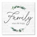 Picture of Family Where Life Begins I _GroupedProduct_Square_Canvas_