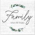 Picture of Family Where Life Begins I _GroupedProduct_Square_Canvas_