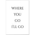 Picture of Where You - Go I'll Go II _GroupedProduct_Rectangle_Portrait_Canvas_