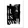 Picture of It is Well black background _GroupedProduct_Rectangle_Portrait_Canvas_