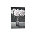 Picture of White Hydrangea jar _GroupedProduct_Rectangle_Portrait_Canvas_
