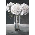 Picture of White Hydrangea jar _GroupedProduct_Rectangle_Portrait_Canvas_