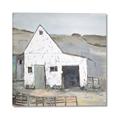 Picture of Barn with fence _GroupedProduct_Square_Canvas_
