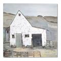 Picture of Barn with fence _GroupedProduct_Square_Canvas_