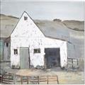 Picture of Barn with fence _GroupedProduct_Square_Canvas_
