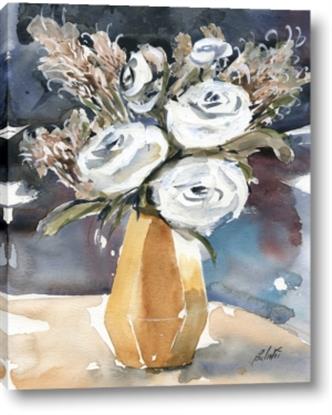 Picture of White Flowers In a Vase