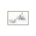 Picture of Cute cat _GroupedProduct_Rectangle_Landscape_Canvas_Framed_