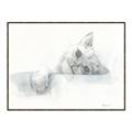 Picture of Cute cat _GroupedProduct_Rectangle_Landscape_Canvas_Framed_