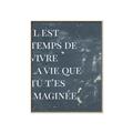 Picture of Il Est Temps De Vivre La Vie IV _GroupedProduct_Rectangle_Portrait_Canvas_Framed_