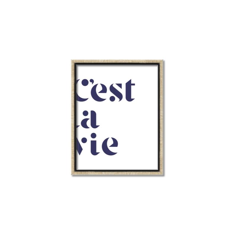 Picture of Cest La Vie II _GroupedProduct_Rectangle_Portrait_Canvas_Framed_