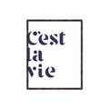 Picture of Cest La Vie II _GroupedProduct_Rectangle_Portrait_Canvas_Framed_