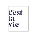 Picture of Cest La Vie II _GroupedProduct_Rectangle_Portrait_Canvas_Framed_