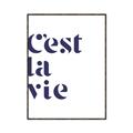 Picture of Cest La Vie II _GroupedProduct_Rectangle_Portrait_Canvas_Framed_