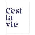 Picture of Cest La Vie II _GroupedProduct_Rectangle_Portrait_Canvas_Framed_