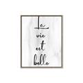 Picture of La Vie Est Belle _GroupedProduct_Rectangle_Portrait_Canvas_Framed_