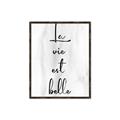 Picture of La Vie Est Belle _GroupedProduct_Rectangle_Portrait_Canvas_Framed_