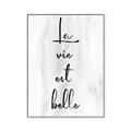 Picture of La Vie Est Belle _GroupedProduct_Rectangle_Portrait_Canvas_Framed_