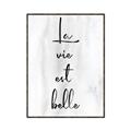 Picture of La Vie Est Belle _GroupedProduct_Rectangle_Portrait_Canvas_Framed_