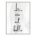 Picture of La Vie Est Belle _GroupedProduct_Rectangle_Portrait_Canvas_Framed_