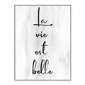 Picture of La Vie Est Belle _GroupedProduct_Rectangle_Portrait_Canvas_Framed_