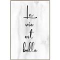 Picture of La Vie Est Belle _GroupedProduct_Rectangle_Portrait_Canvas_Framed_