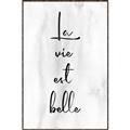 Picture of La Vie Est Belle _GroupedProduct_Rectangle_Portrait_Canvas_Framed_