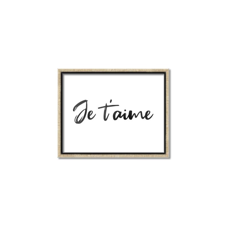 Picture of Je Taime _GroupedProduct_Rectangle_Landscape_Canvas_Framed_