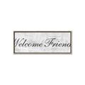 Picture of Welcome Friends I _GroupedProduct_Panel_Landscape_Canvas_Framed_
